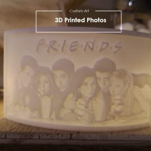 3D printed FRIENDS picture by 3DWhip. 3D printing service south africa