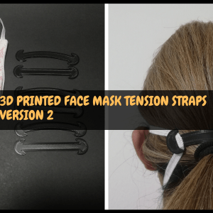 3D Printed Face Mask Tension Strap Version 2