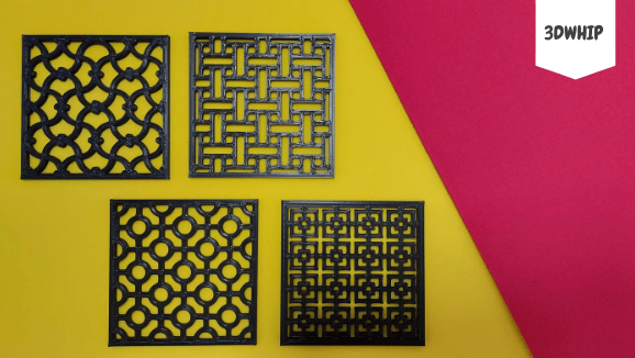 3D Printed Geometric Coasters1